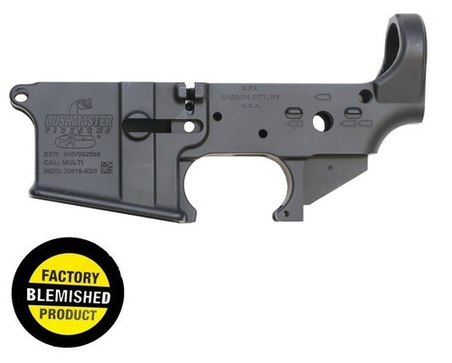 FACTORY BLEM - Bushmaster XM15-E2S Forged Stripped AR15 Lower Receiver - Black | BLEMISHED, sold As-Is NO RETURNS