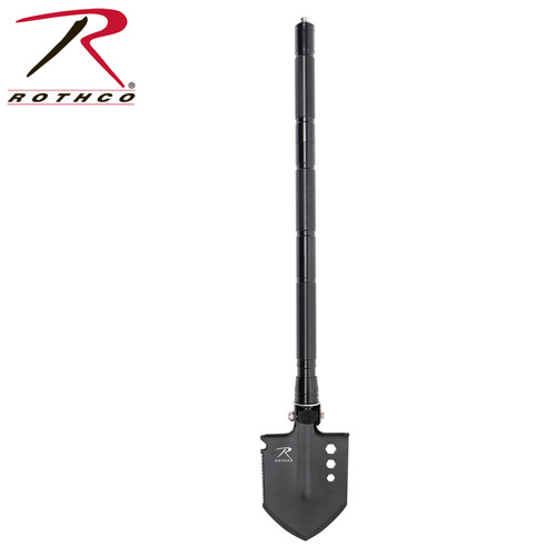 Rothco 8-in-1 Multi-Tool Survival Shovel / Portable Camping Entrenching Tool - Stainless Steel