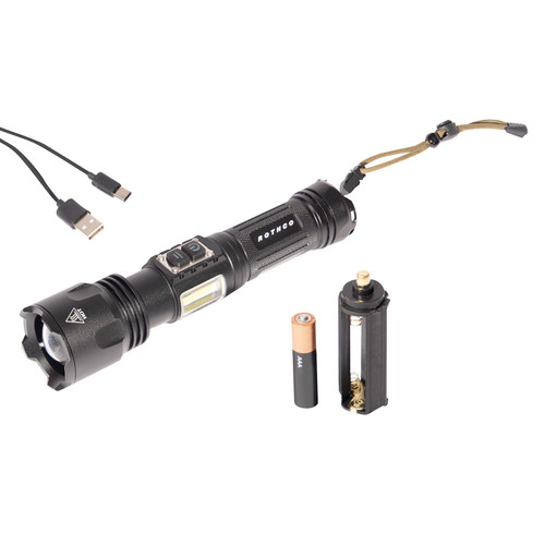 Rothco Rechargeable LED Tactical Task Light with Zoom - 1500 Lumens