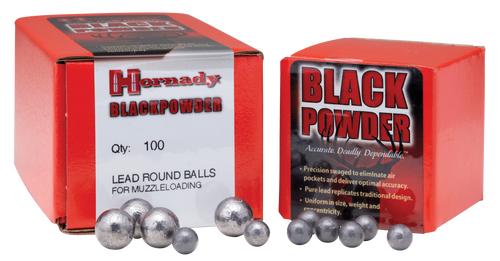 Hornady 6088 Lead Balls  50Cal Lead Ball 100 Per Box/15 Case