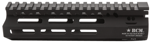 BCM MCMR7556BLK BCMGunfighter MCMR 7" M-LOK, Free-Floating Style Made of Aluminum with Black Anodized Finish for AR-Platform