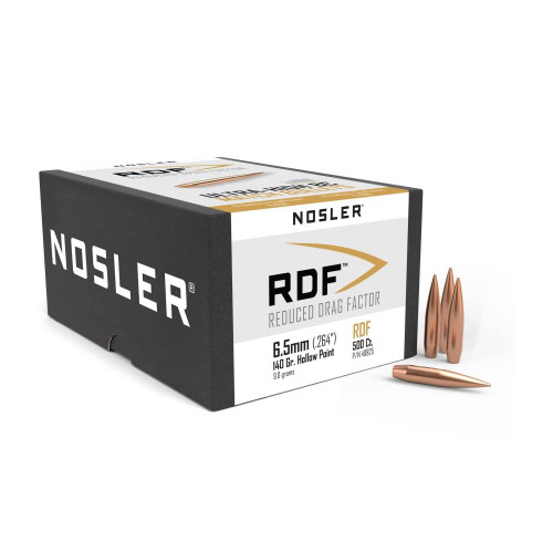 Nosler RDF Match Bullets 6.5mm .264" 140 gr HPBT 500/ct