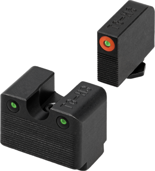 TruGlo TGTG231G3MC Tritium Pro  Black | Green Tritium Orange Outline Front Sight Green Tritium Rear Sight