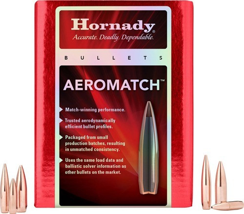 Hornady .308 inches 168gr Hollow Point Boat Tail Bullets 500 Count