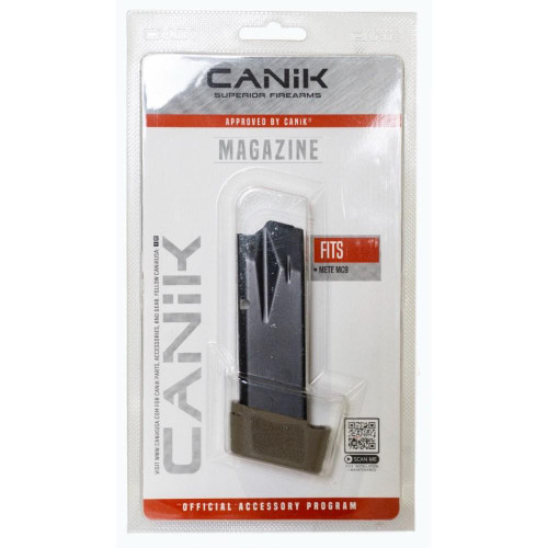 Canik Mete MC9 Handgun Magazine with Full Grip Extension FDE 9mm Luger 15/rd