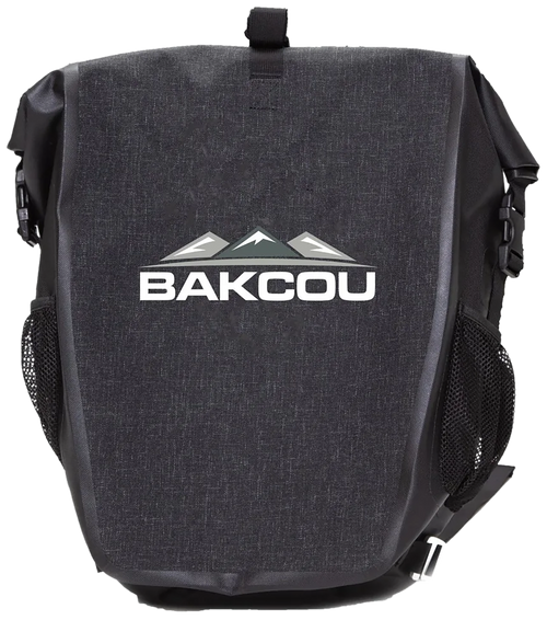 Bakcou E-bikes APB Pannier Bag Black Heavy Canvas Fabric 2 Bags