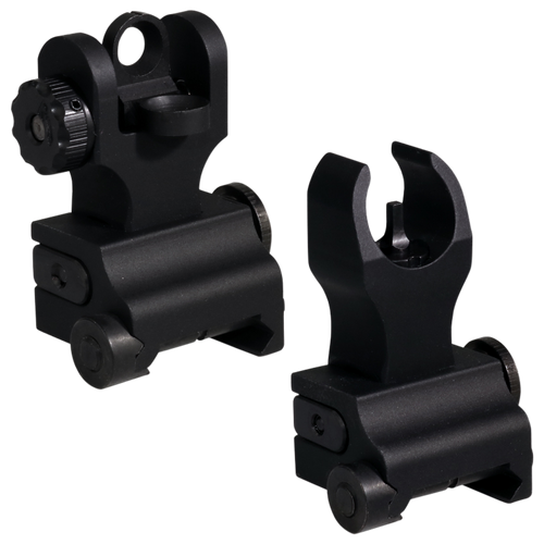 Samson QFHKA2PKG Quick Flip Folding Sights Front(HK) & Rear (A2)  Black Anodized for AR-15
