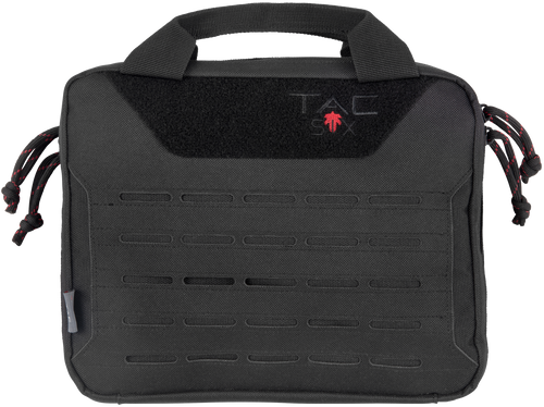 Tac Six 10814 Crew Tactical Pistol Case Black 600D Polyester 2 Handguns