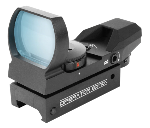 Aim Sports RT40E1 Reflex Sight Operator Edition Black Anodized 1x 24mm x 34mm Red/Green Multi Reticle