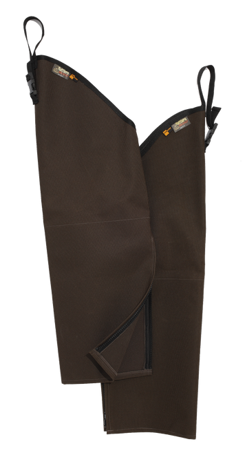 Boyt Harness 9001BRRR Rattlers Chaps 1000D Nylon Brown Regular 26" Adjustable Straps