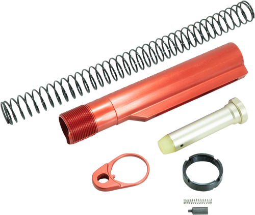 Timber Creek Outdoors ARBTKR Buffer Tube Kit  Red Anodized for AR-15