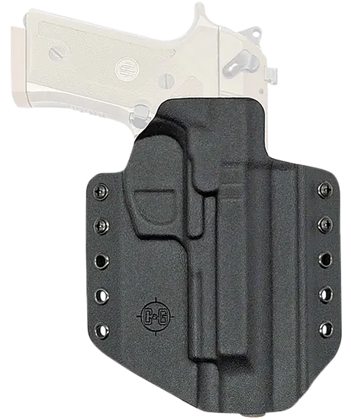 C&G Holsters 2750100 Covert  OWB Black Kydex Belt Loop Fits Beretta M9A3/M9A4 Right Hand