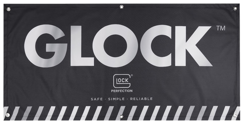 Glock AD02044 Fabric Banner  Black 4' x 2'