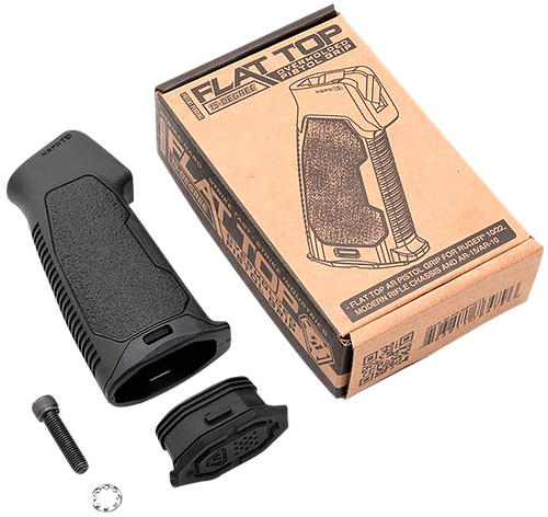 Strike Industries ARNBPG15 Flat Top Overmolded Pistol Grip Black Rubber for AR-Platform & Ruger 10/22 Stock/Chassis