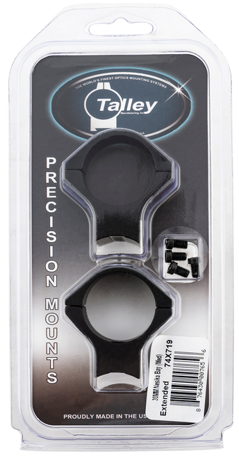 Talley 74X719 Savage Scope Mount/Ring Combo Black Anodized 30mm Medium Extended 0 MOA