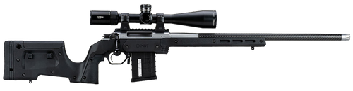 Mdt Sporting Goods Inc 104690BLK XRS Chassis Black Aluminum Core with Polymer Panels, Adj. Cheekrest, M-LOK Forend, Interchangeable Grips, AICS Mag Compatible, Fits Short Action Howa 1500