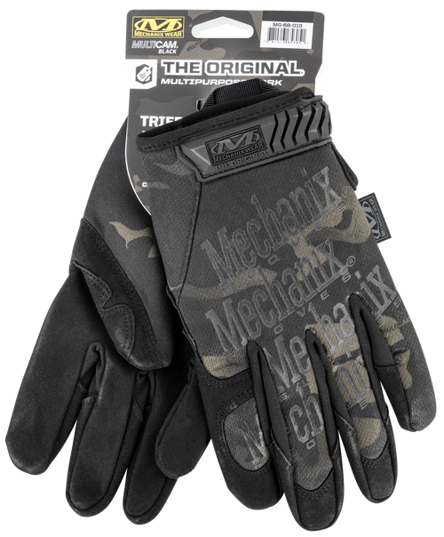 Mechanix Wear MG68009 Original  Black Multi-Cam Synthetic Leather Medium TPR Closure