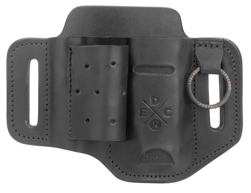 1791 Gunleather HDESLFBLKA EDC Heavy Duty Easy Slide OWB Black Leather Belt Slide Ambidextrous