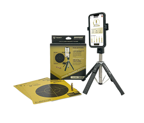 Triumph Systems TSBBBSSS Brass Training System 9mm Laser/Targets/Phone Stand
