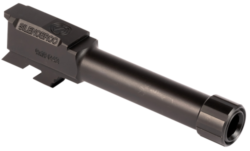 SilencerCo AC5049 Threaded Barrel  3.70" 9mm Luger, Black Nitride Stainless Steel, Fits Glock 43/43X
