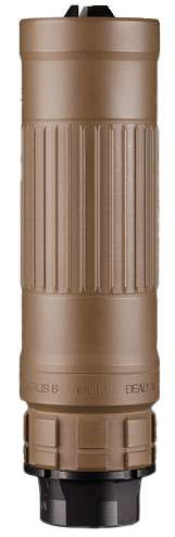 DEADAIR LAZARUS 6 XENO FDE 6MM SILENCER W/ XENO ADPTR 1/2-25 XEN 3PRONG