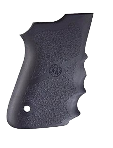 Hogue 69000 Rubber Grip  Black Rubber with Finger Grooves for S&W 6906, Shorty 40, 4013 TSW
