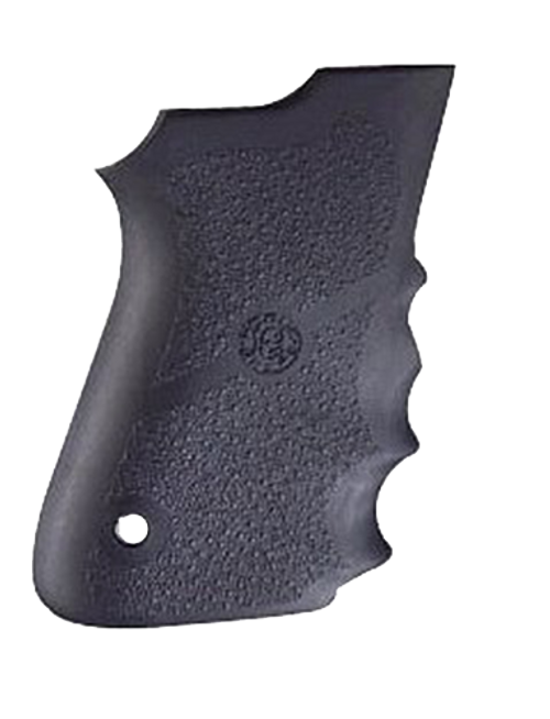 Hogue 69000 Rubber Grip  Black Rubber with Finger Grooves for S&W 6906, Shorty 40, 4013 TSW