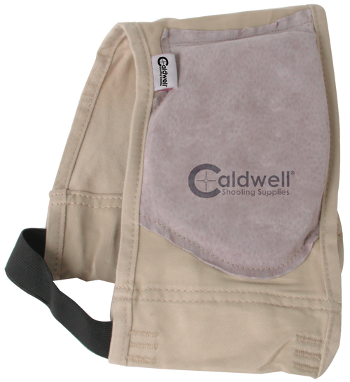 Caldwell 300010 Magnum Recoil Shield Tan Cloth w/Leather Pad