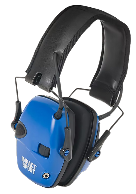 HOW R-02529 IMPACT SPORT REAL BLUE ELEC EARMUFF