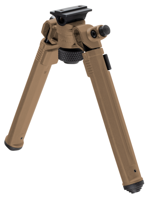 Magpul MAG951-FDE Bipod  made of Aluminum with Flat Dark Earth Finish, ARMS 17S-Style Attachment, 6.80-10.30" Vertical Adjustment & Rubber Feet for AR-Platform