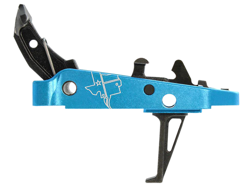 CMC Triggers 47403 Drop-In Trigger Group 2.0 Single-Stage Flat with 2.50 lbs Draw Weight Black w/ Blue Housing