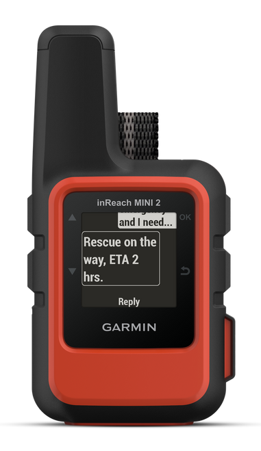 Garmin 0100260200 inReach Mini 2 Satcom Communication/SOS/Maps Black/Red Internal Rechargeable Lithium Battery Bluetooth/ANT+ GPS Yes