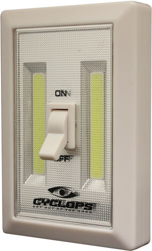 LED 200 LUMEN 2/PACK IVORYCYCLOPS LIGHT WALL SWITCH COB 