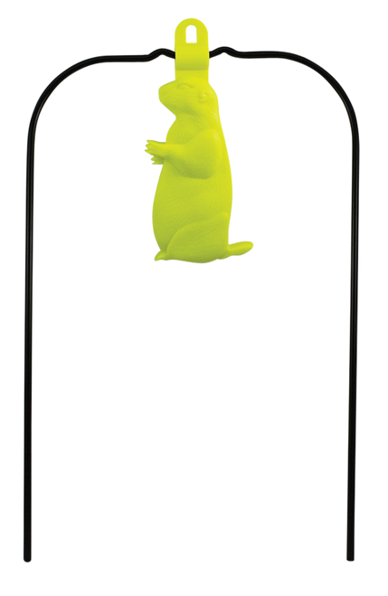 Birchwood Casey 48022 Ground Strike Hanging Prairie Dog Pistol/Rifle Rubber/Metal Yellow Prairie Dog Illustration Impact Enhancement Motion