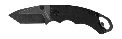 Kershaw 8750TBLKBW Shuffle II 2.60" Folding American Tanto Plain Black Oxide 8Cr14MoV SS Blade Black Glass-Filled Nylon Handle Includes Pocket Clip