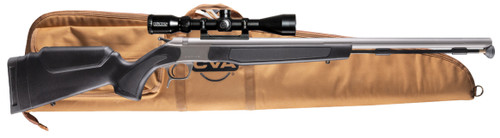 CVA OPTIMA 50CAL BLK 26 SS FLUTED SCOPE PKG