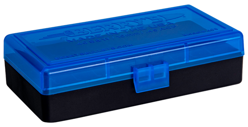 Berry's 38861 Ammo Box  40S&W/45ACP Blue/Black Polypropylene 50rd