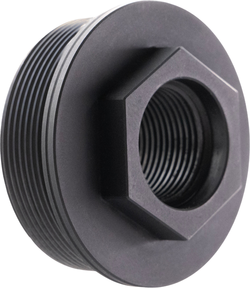 CMMG 11DB016 Zeroed HUB Mount Fits 5/8"x24 Stainless Steel Black