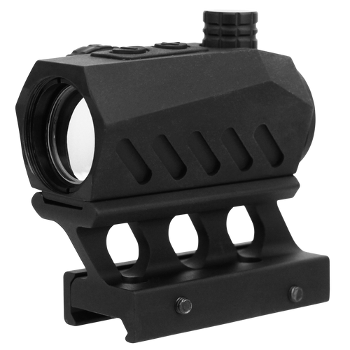 TacFire RD011 Dual Illuminated Red Dot  Black Anodized 1 x 20 mm 4 MOA Red/Green Dot Features Riser Mount