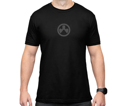 Magpul MAG1115-001-S Icon Logo  Black Cotton/Polyester Short Sleeve Small