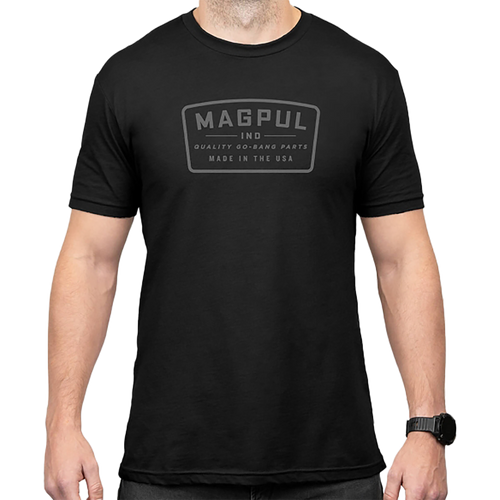 Magpul MAG1526-001-L Go Bang Parts  Black Cotton/Polyester Short Sleeve Large