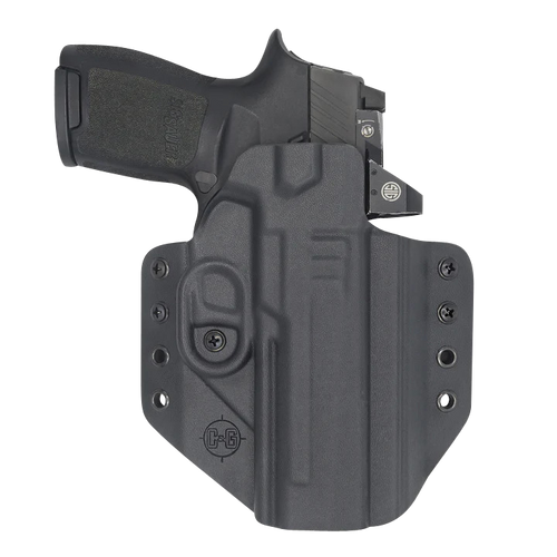 C&G Holsters 0280100 Covert  OWB Black Kydex Belt Loop Fits Sig P320 M17/X5 Right Hand