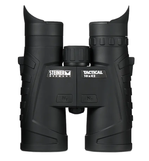 Steiner 2005 T1042 Tactical 10x42mm Roof Prism, Fast-Close Focus, Black Makrolon w/Rubber Armor Steiner 2005 T1042 Tactical 10x42mm Roof Prism, Fast-Close Focus, Black Makrolon w/Rubber Armor