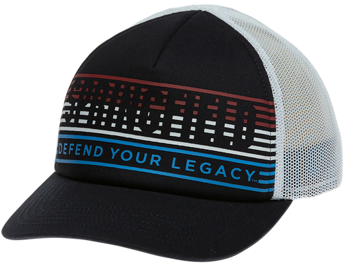 Springfield Armory GEP2380 Retro 80's/90's Trucker Hat Navy/White Adjustable Snapback OSFA Structured