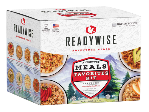ReadyWise RW05913 Outdoor Food Kit Meal Favorites Kit 9 Servings Includes 6 Entrees and 3 Breakfasts