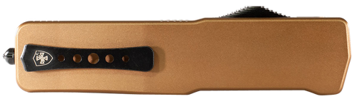 Templar Knife SAAB221 Premium LW  Small 3" OTF Tanto Plain Black Oxide Stonewashed Powdered D2 Steel Blade, 4.50" Bronze Anodized Aluminum Handle