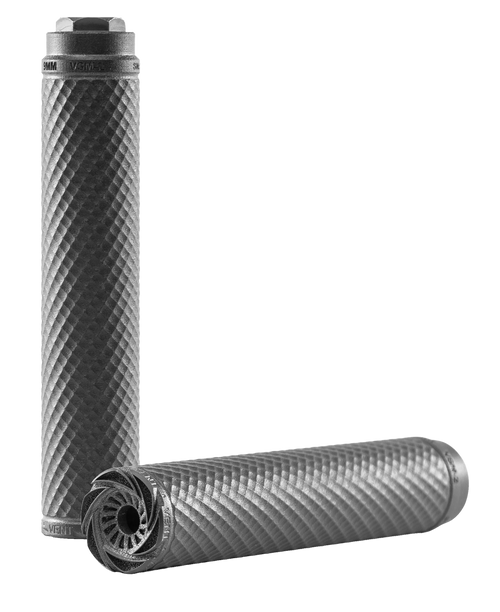 PTR V35560101 Vent 3 22 Cal (5.56mm), 7.41" L Black 3D Printed Titanium, Includes 1/2"-28 Direct Thread Mount