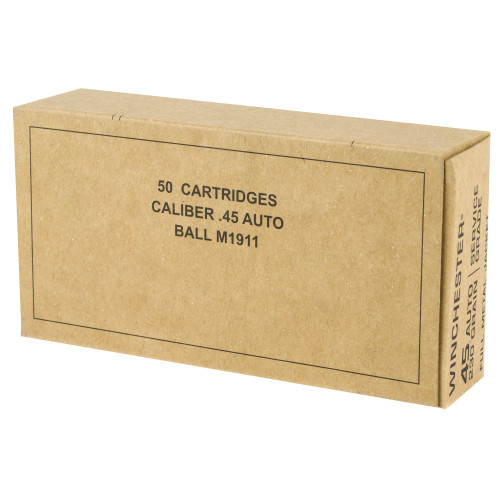 Winchester .45 ACP Ammo 230gr FMJ Ammunition - 50 Rounds