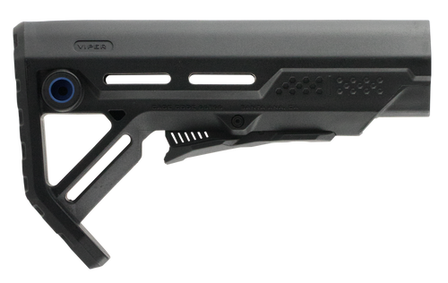 Strike STRIKEESMOD1BKBLU MOD1 Mil-Spec Black with Blue Accent Synthetic for AR-15, M16