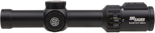 Sig Sauer Electro-Optics SOEBDX61101 Easy6 BDX Black 1-6x 24mm 30mm Tube Illuminated BDX-R2 Digital w/194 LEDs Reticle Features Ballistic Data Xchange